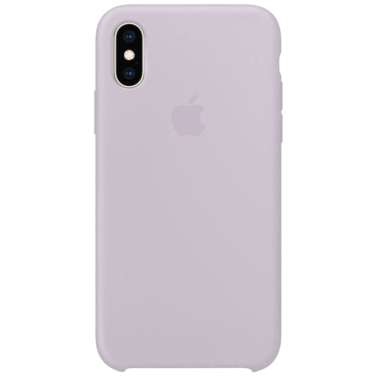 Silicone Case (AA) для iPhone X/XS (5.8") (Lavender)-0